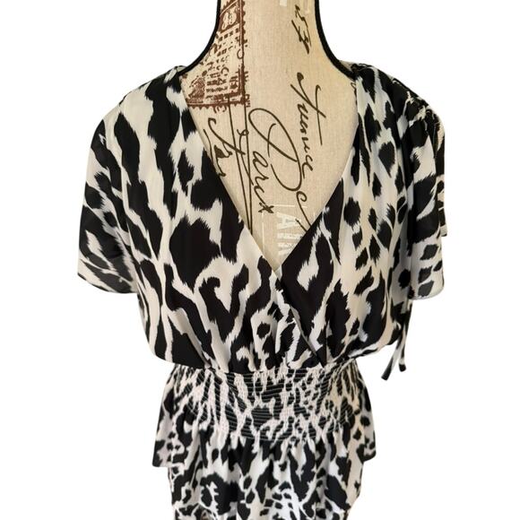 NWT Parker Flutter Sleeve Smocked Waist Dress - Large - Picture 7 of 10